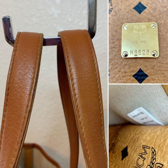 MCM Authentic Medium Shopper Tote Bag - Picture 6 of 8